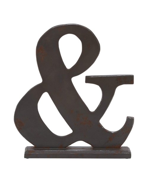 Deco 79 Industrial Chic Wooden Ampersand